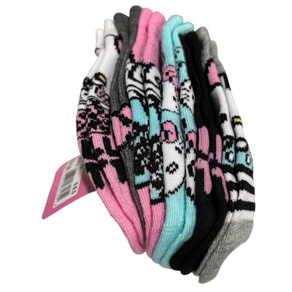 New 12 pairs Sanrio Hello Kitty Girls Socks Size 6-8.5 - Picture 2 of 4